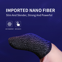 2 sztuk kontroler do gier na telefon komórkowy Finger Sleeve zestawy Anti-Sweat wielokrotnego użytku Sweatproof oddychająca pełna naciśnij ekran zestaw na palce dla PUBG 5